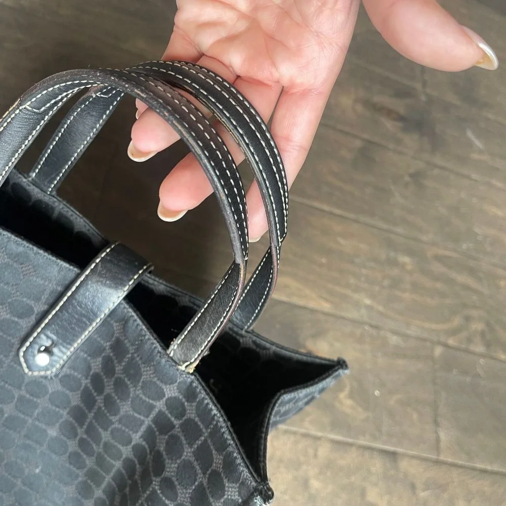 Vintage Kate Spade Print Mini Tote Bag